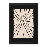 Abstract Floral Wall Art, Beige Flower Print, Minimalist Art Decor, Modern Home Decor, Contemporary Wall Hanging - Tawshia